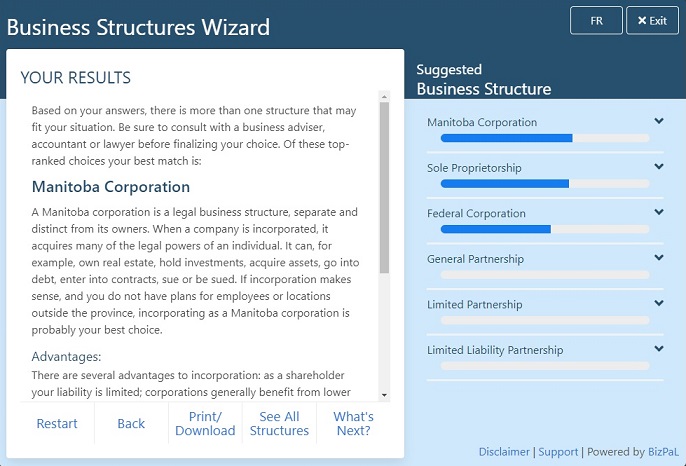 Business Structures Wizard
